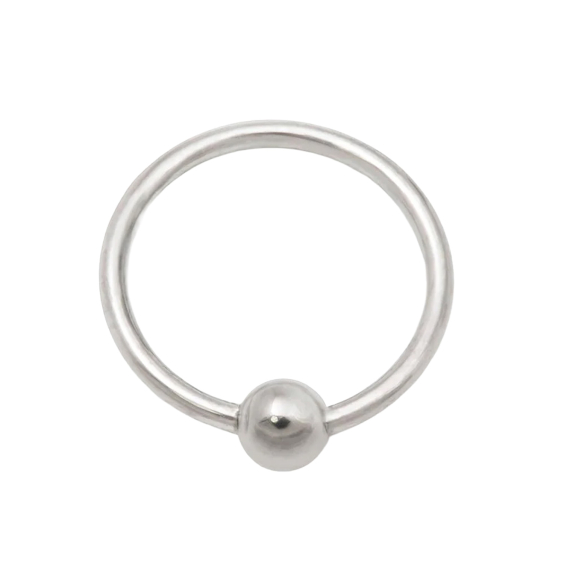 Tilum Annealed Titanium Fixed Bead Ring