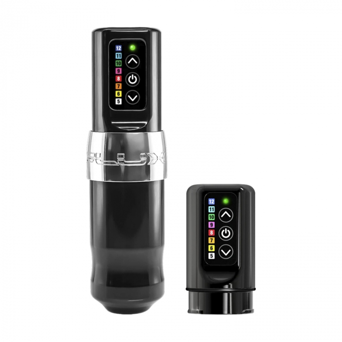 FK Irons Spektra Flux Wireless Tattoo Machine with Additional PowerBolt - Chromium
