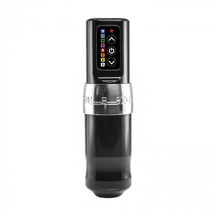 FK Irons Spektra Flux Wireless Tattoo Machine with Additional PowerBolt - Chromium