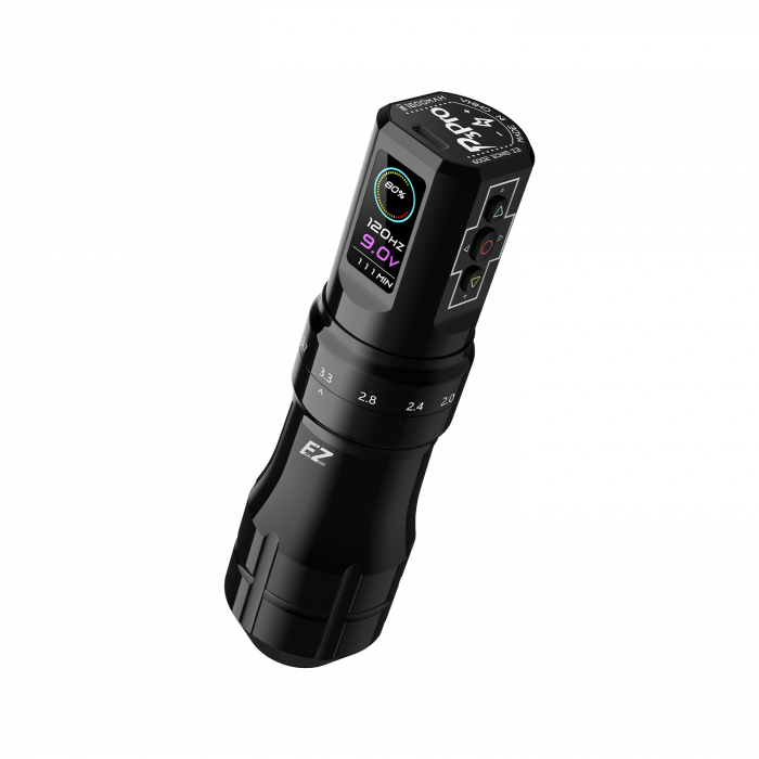 EZ P3 Pro Wireless Tattoo Pen with Additional Battery - Black