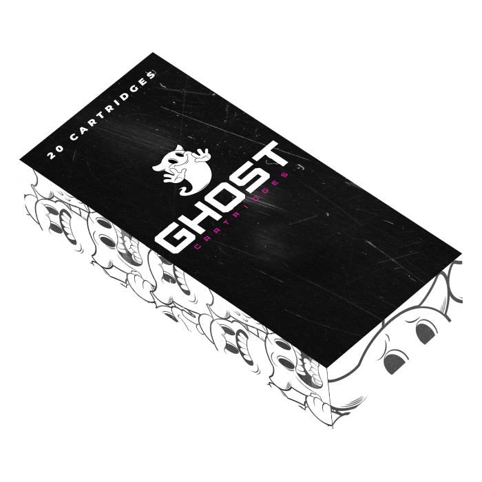 Box of 20 Ghost Pink Needle Cartridges - Round Shader Long Taper