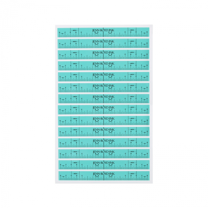 Pack of 2 Sheets Jenn Boyd Ink - Brow Rulers (28 Brow Rulers)