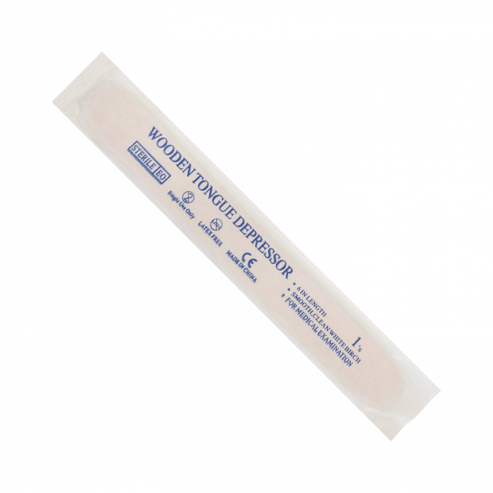 Box of 100 Killer Beauty Sterile Tongue Depressors in Sterile Packaging