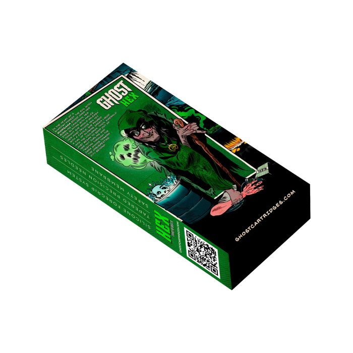 Box of 20 Ghost HEX Needle Cartridges Soft Edge Magnum - Long Taper