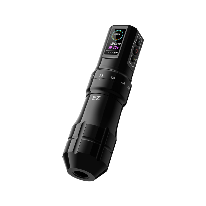 EZ P3 Pro Wireless Tattoo Pen with Additional Battery - Black