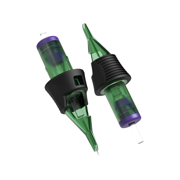 Box of 20 Ghost HEX Needle Cartridges Hollow Liner - Long Taper