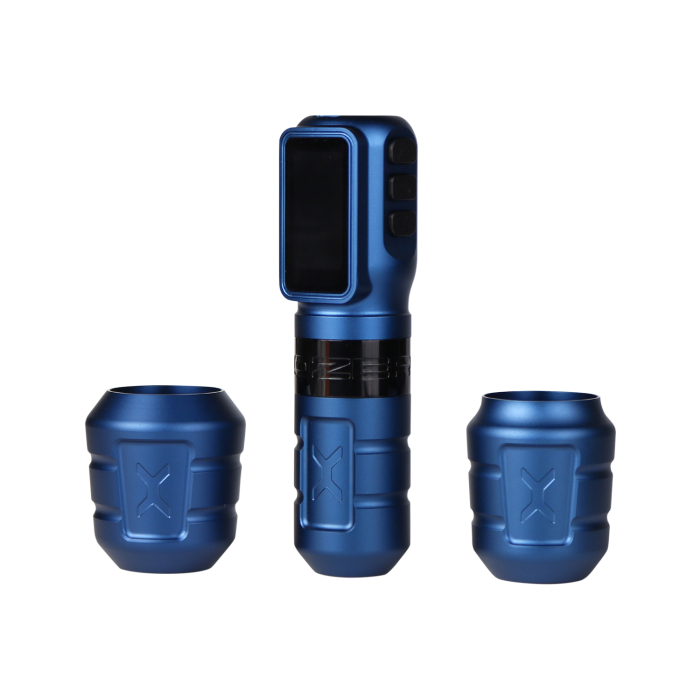 Ozer X Channel Wireless Tattoo Machine - Blue