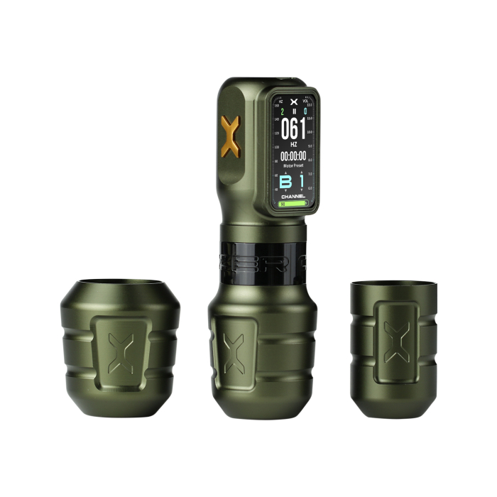 Ozer X Channel Wireless Tattoo Machine - Green