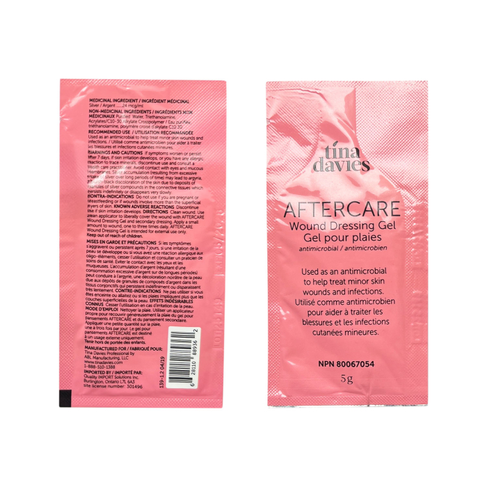 Pack of 10 Tina Davies Aftercare Healing Gel Sachets (5g)