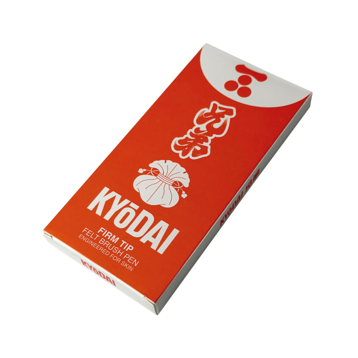 Pack of 5 Kyodai Firm Tip Brush Pen - Kyodai Vermillion