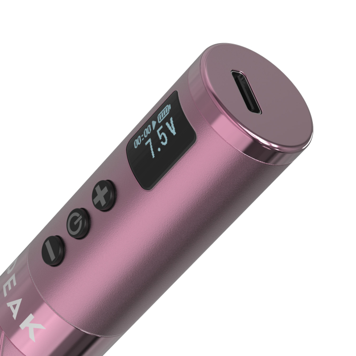 Peak Astra - Wireless Pen PMU Machine with Adjustable Stroke - Pink