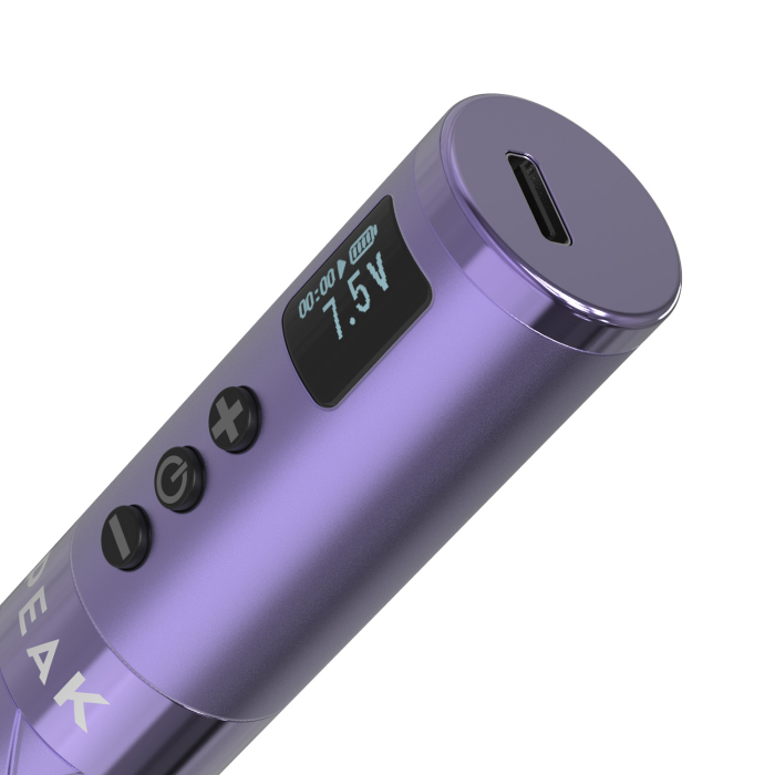 Peak Astra - Wireless Pen PMU Machine with Adjustable Stroke - Purple