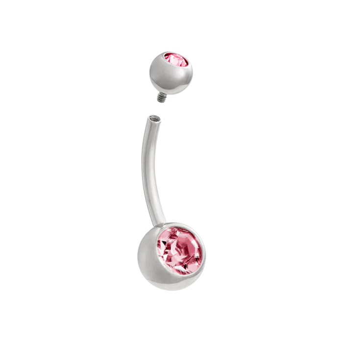 Tilum Jewelled Titanium Belly Button Ring