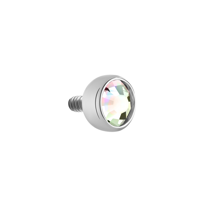 Tilum Internally Threaded Titanium Jewelled Ball Top