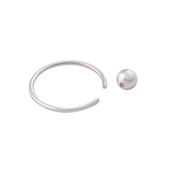 Tilum Titanium Captive Bead Ring with Ball