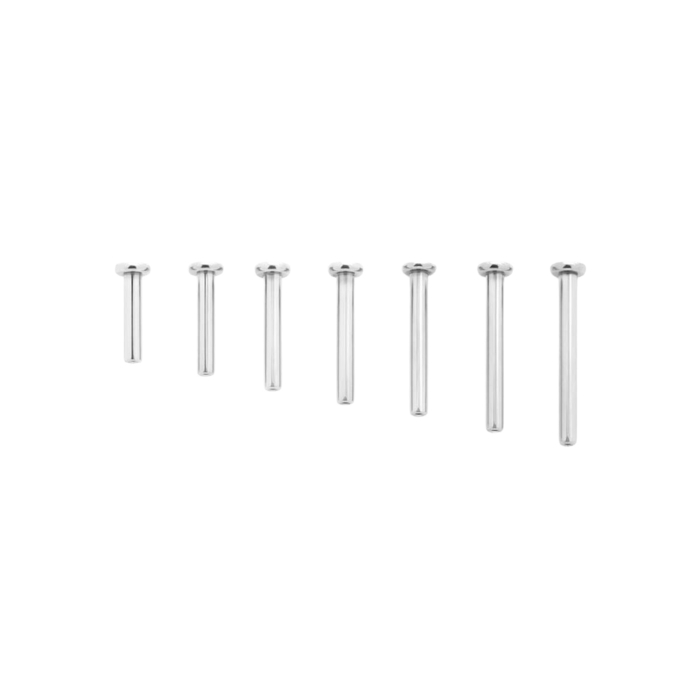 Tilum Titanium Threadless Flat Disc Labret Post