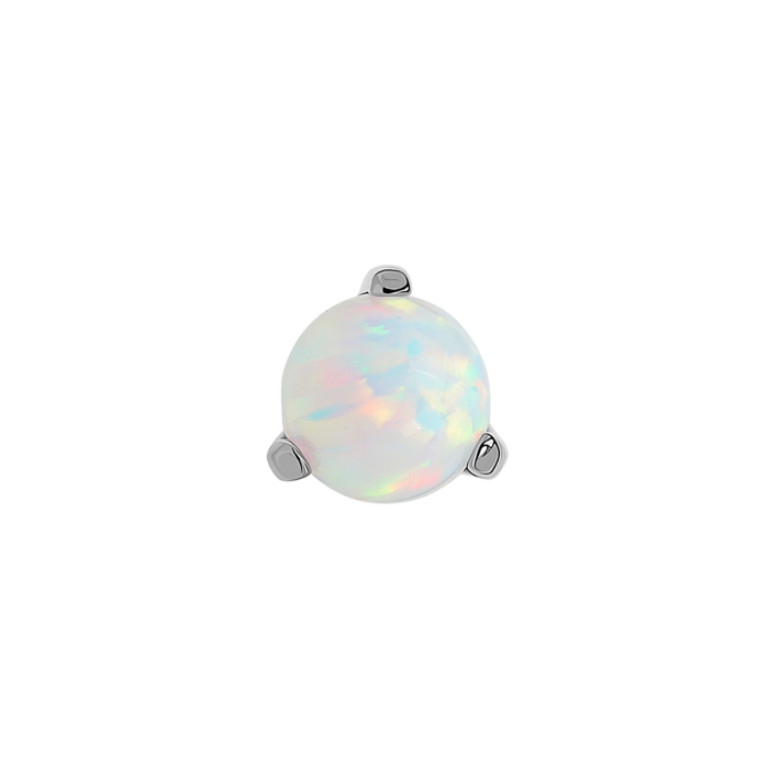 Tilum Titanium Threadless Pronged Opal Ball