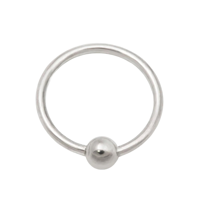 Tilum Annealed Titanium Fixed Bead Ring