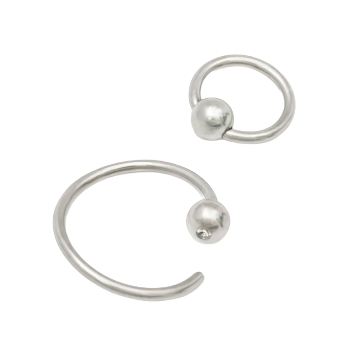 Tilum Annealed Titanium Fixed Bead Ring