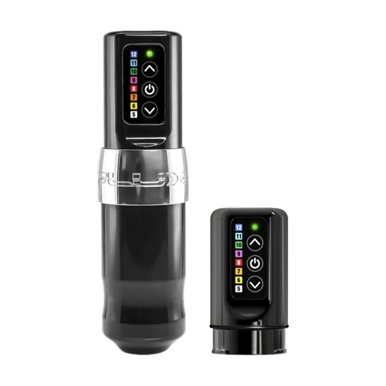 FK Irons Spektra Flux Wireless Tattoo Machine with Additional PowerBolt - Chromium