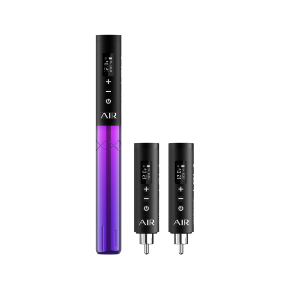 EZ Lola Air Wireless PMU Machine with Two Additional Batteries - Black & Purple Gradient
