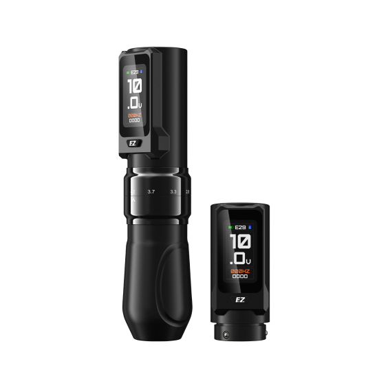 EZ P3 Pro Touch Wireless Tattoo Pen with Additional Battery - Black