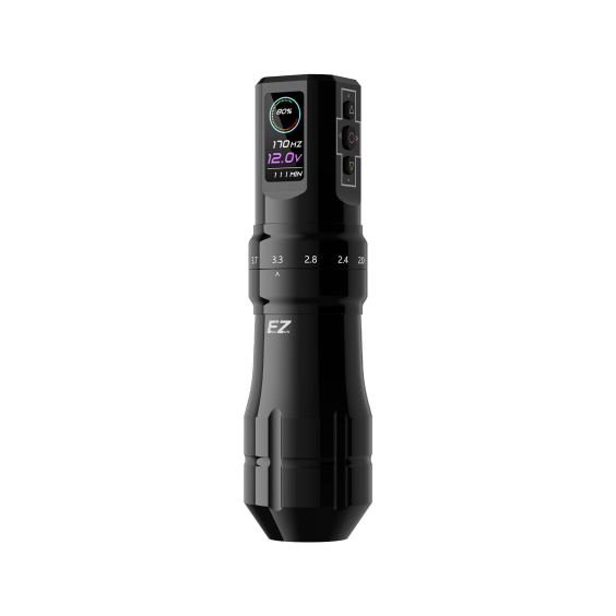 EZ P3 Pro Wireless Tattoo Pen with Additional Battery - Black