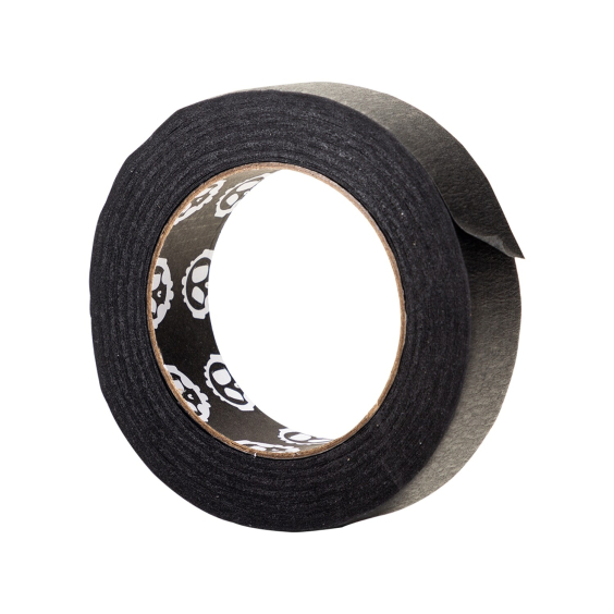 Killer Ink black adhesive tape roll 30mm by 50 meters on white background.