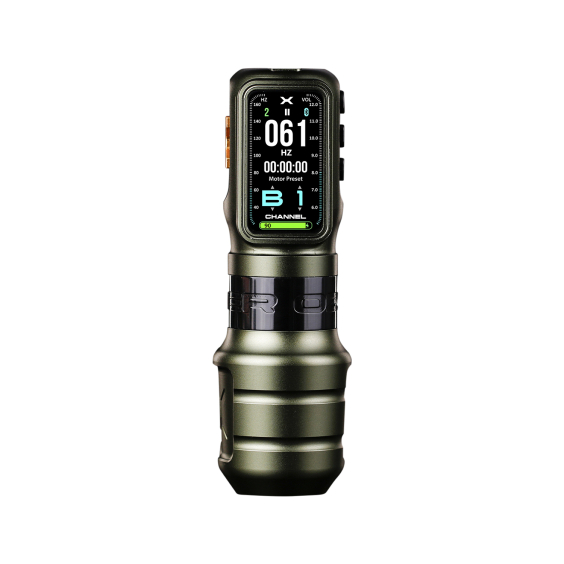 Ozer X Channel Wireless Tattoo Machine - Green