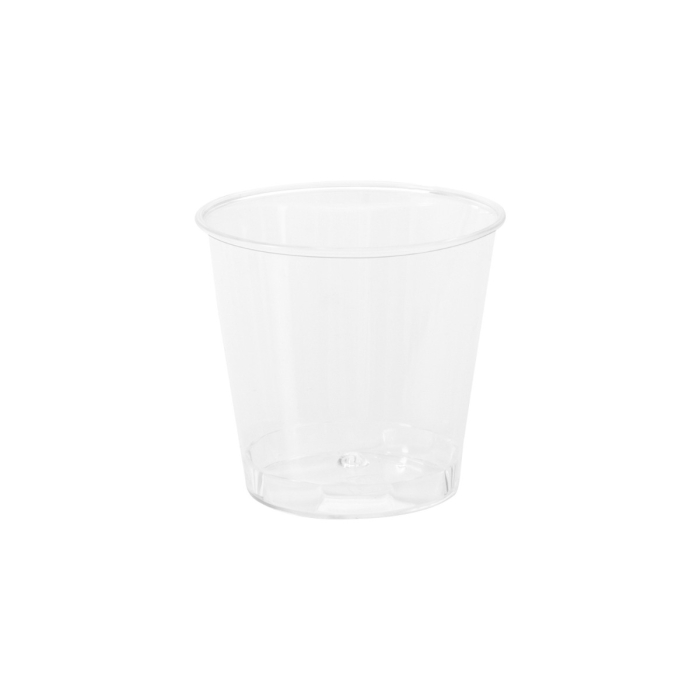 Pack of 100 Plastic Mini Rinse Cups 20 ml - Clear
