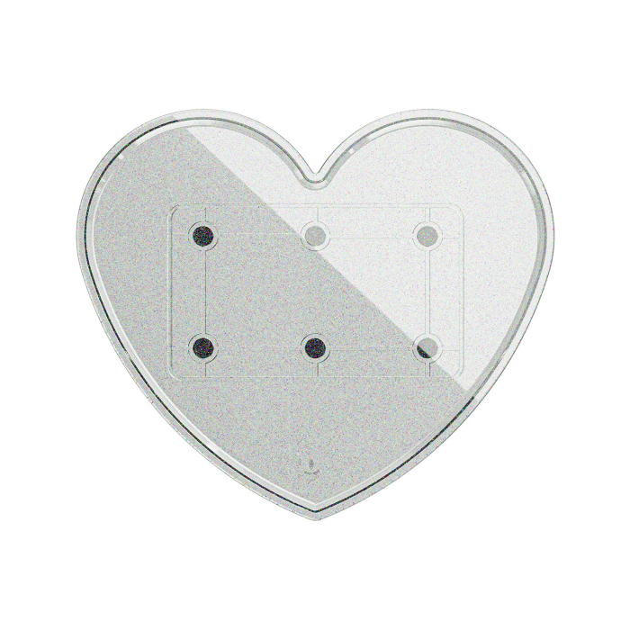 Ghost Heart Glitter Tray Top - Lite Tray Base Full System