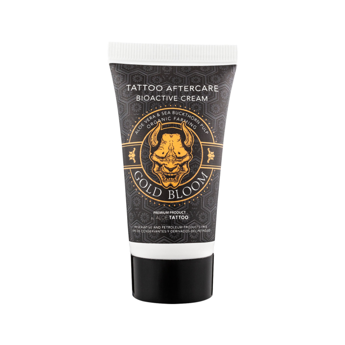 Aloe Tattoo Gold Bloom New Formula Aftercare Tubes Display 12x30g
