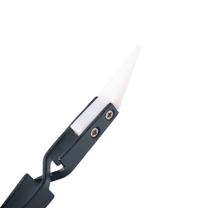 Black Angled Jewellery Tweezers with Ceramic Tip - Aces Supply