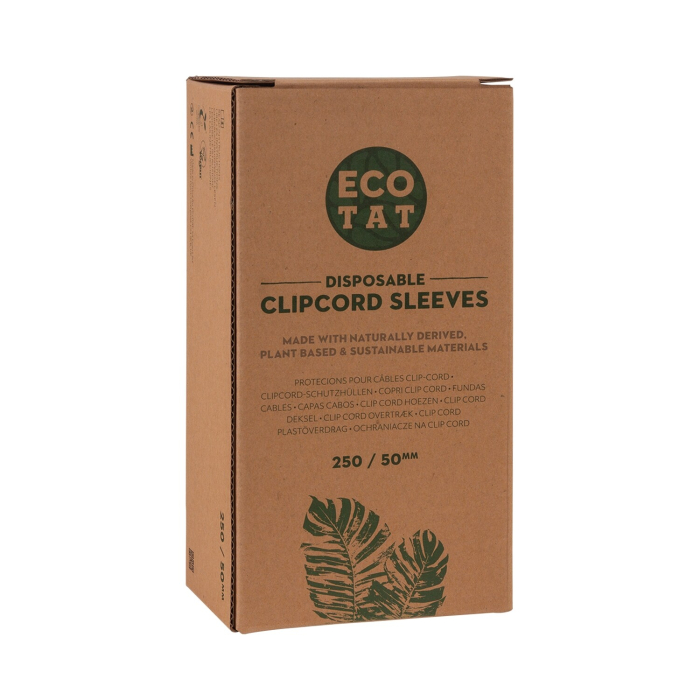 Box of 250 ECOTAT Tattoo Clip Cord Sleeve Covers - 50mm