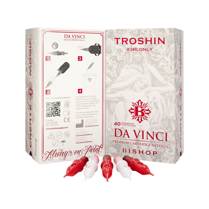 Box of 40 DaVinci V2 x Troshin #3RLONLY Cartridges