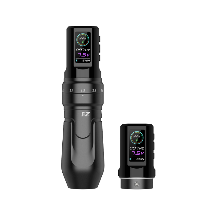 EZ P3 Pro Wireless Tattoo Pen with Additional Battery - Black