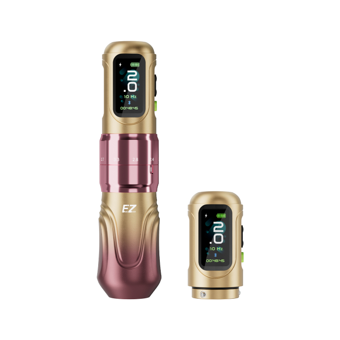 EZ P6 Wireless Tattoo Pen with Additional Battery - Rose Gold Gradient