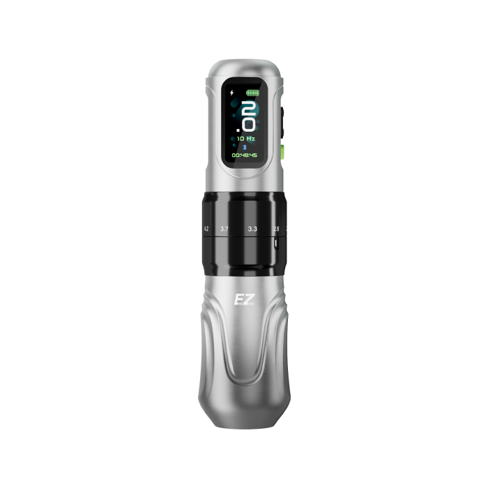 EZ P6 Wireless Tattoo Pen - Silver Gradient
