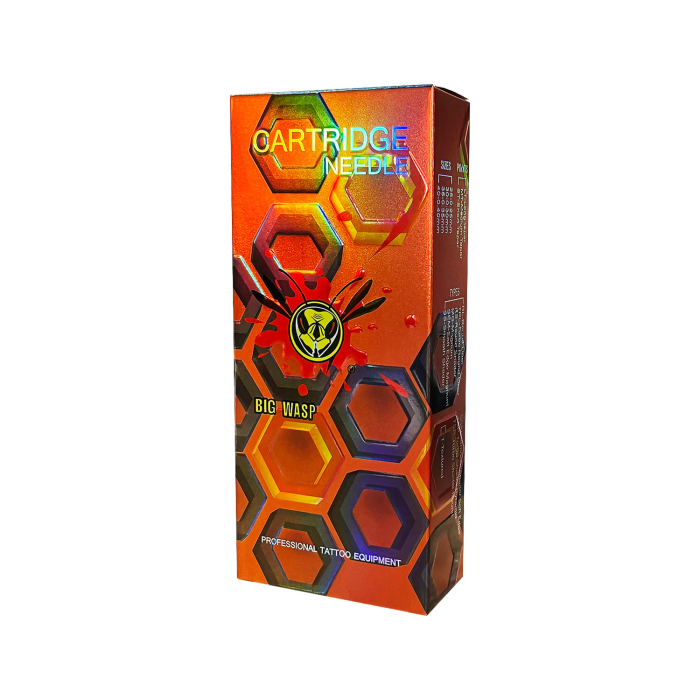 Box of 20 Big Wasp Energy Needle Cartridges - Soft Edge Magnum - Long Taper