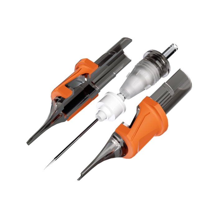 Box of 20 Big Wasp Energy Needle Cartridges - Round Shader - Long Taper