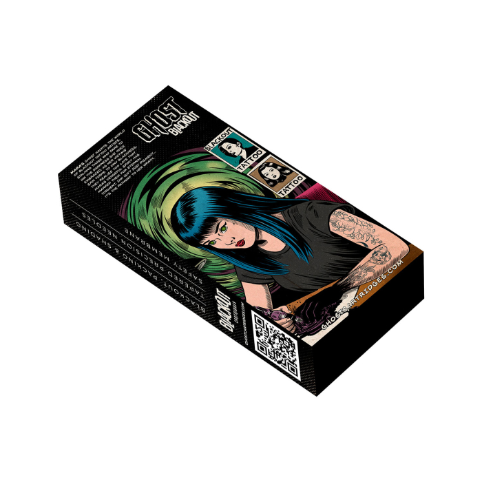 Box of 15 Ghost Blackout Needle Cartridges - Magnum Long Taper
