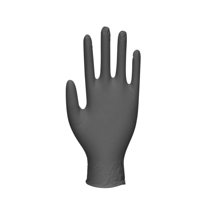 Box of 100 Black Unicare Nitrile Gloves