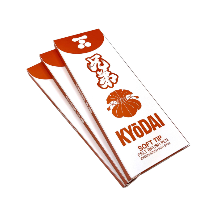 Pack of 5 Kyodai Soft Tip Brush Pen - Kyodai Vermillion