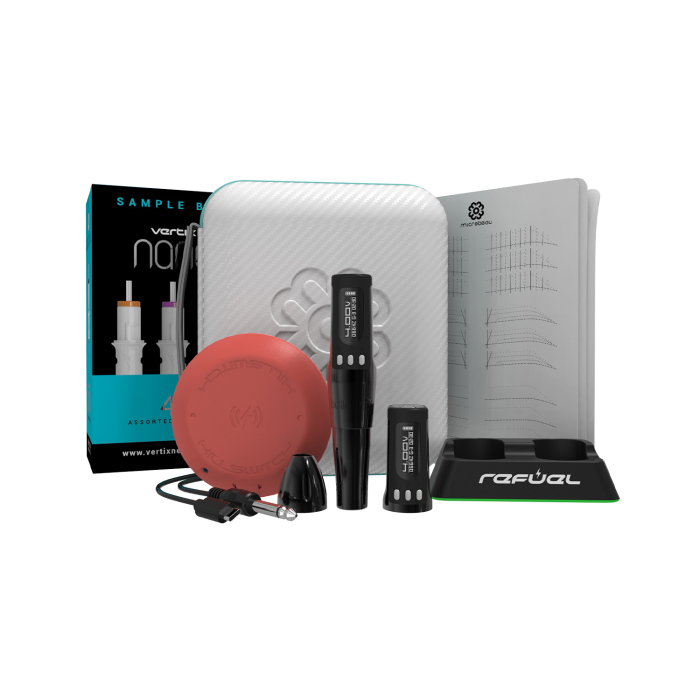 Microbeau Bellar Air - Permanent Makeup Machine - 3.0mm Stroke - ULTRA Bundle - Stealth