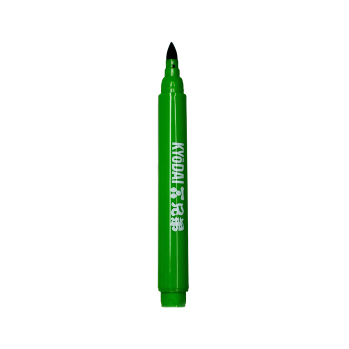 Pack of 5 Kyodai Firm Tip Brush Pen - Midori Green