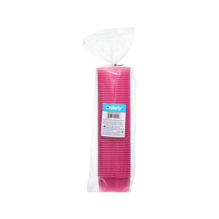 Saferly Heart Shaped Rinse Cups Pink - 150ml