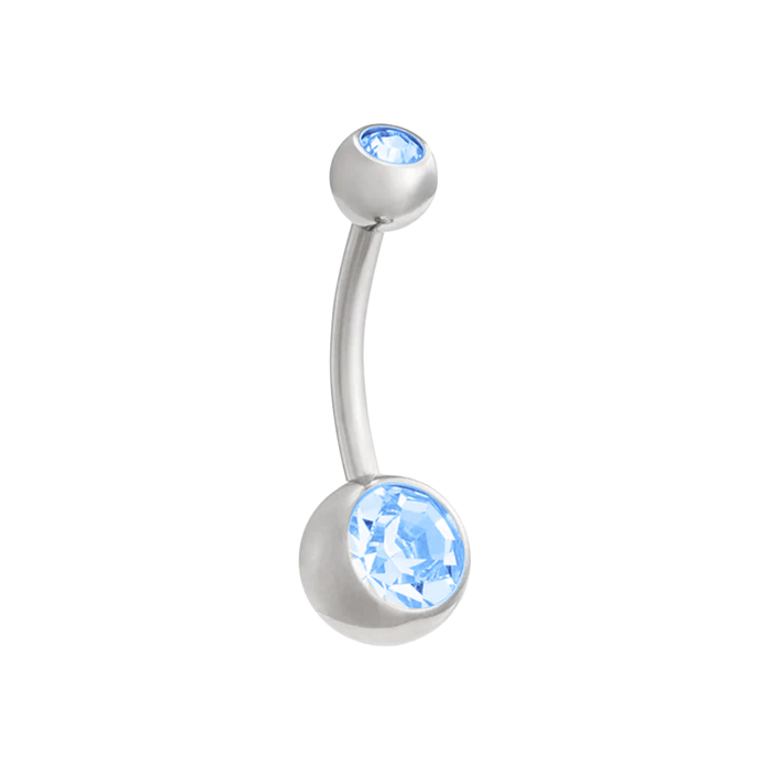 Tilum Jewelled Titanium Belly Button Ring