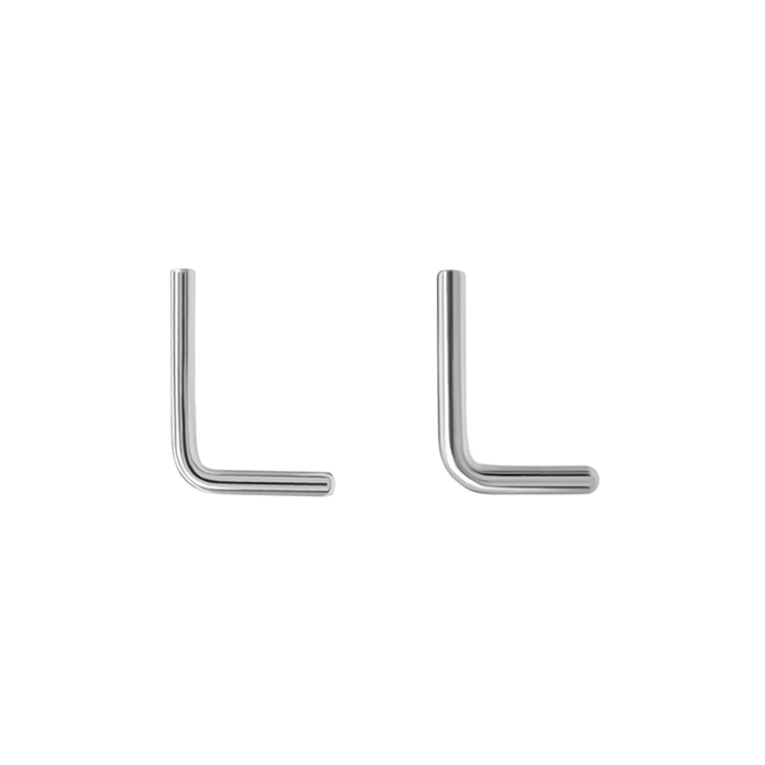 Tilum Threadless Nostril L-Bend - Add Your Own Top