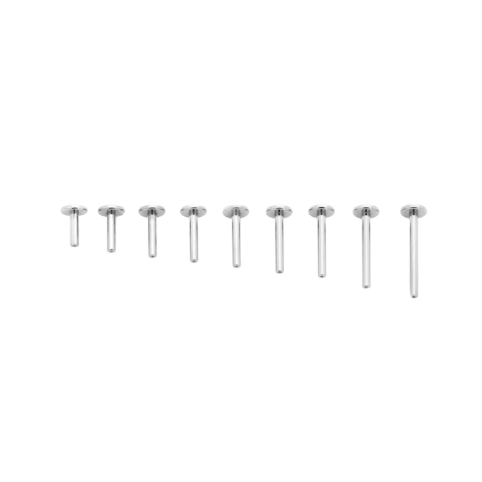 Tilum Titanium Threadless Flat Disc Labret Post