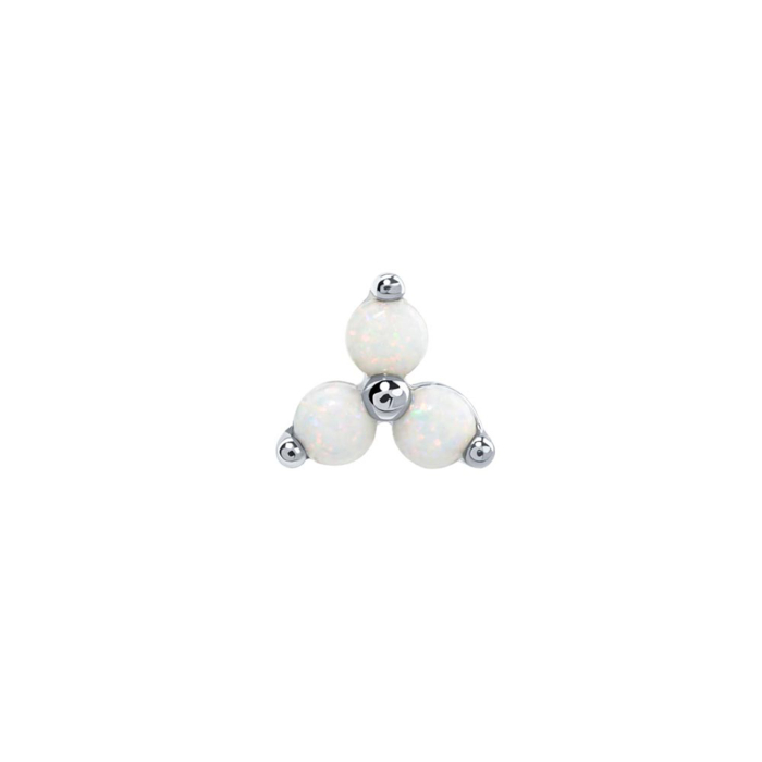 Tilum Trinity Opal Threadless Top 14kt Gold
